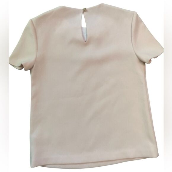 Kate Spade Pale Pink Embellished Neckline Alexandria Top - Picture 6 of 9